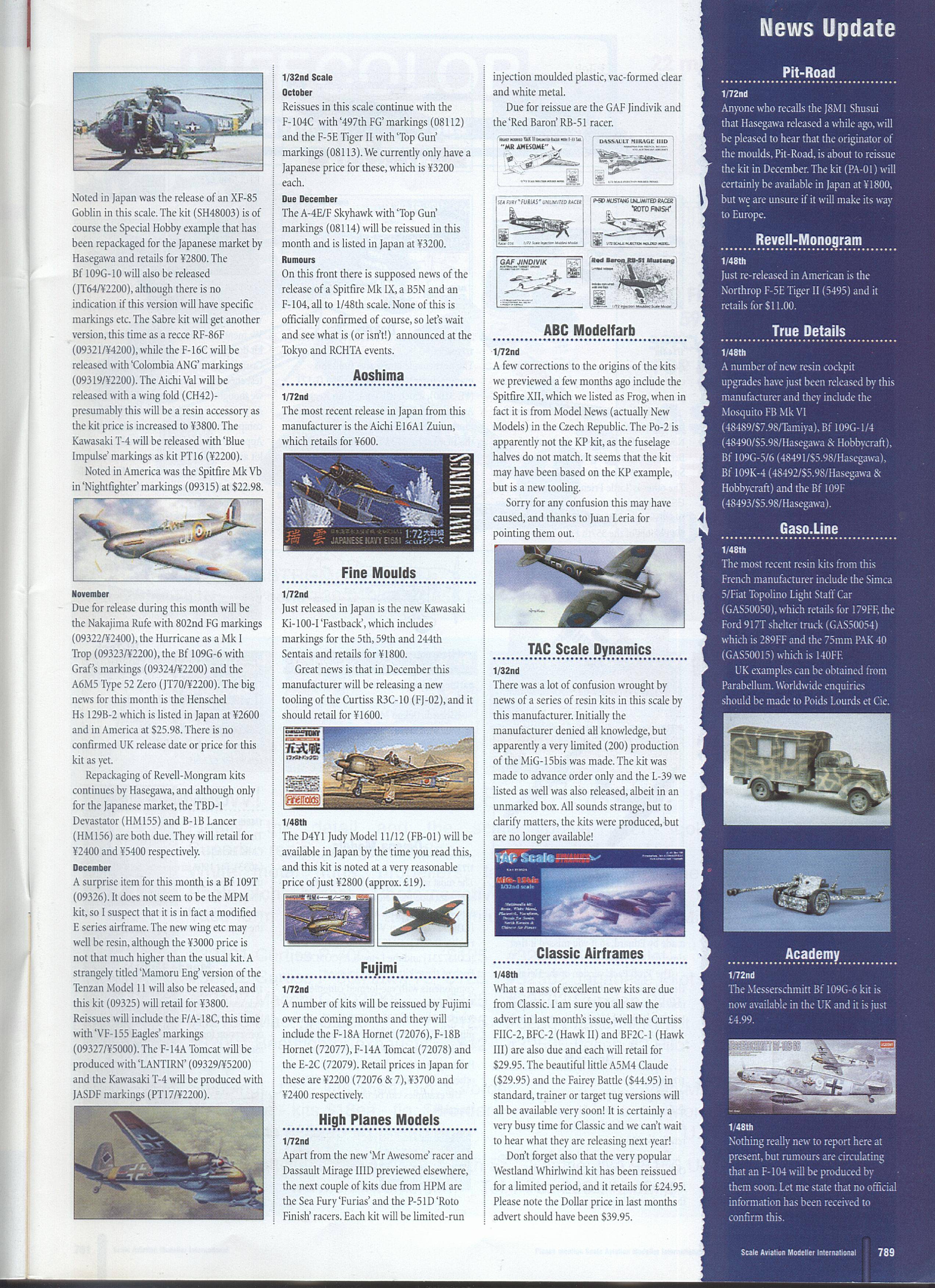Scale Aviation Modeller International 1999-11